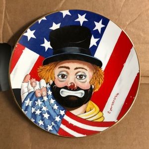 The all American collectors plate red Skelton the freedom collection porcelain
